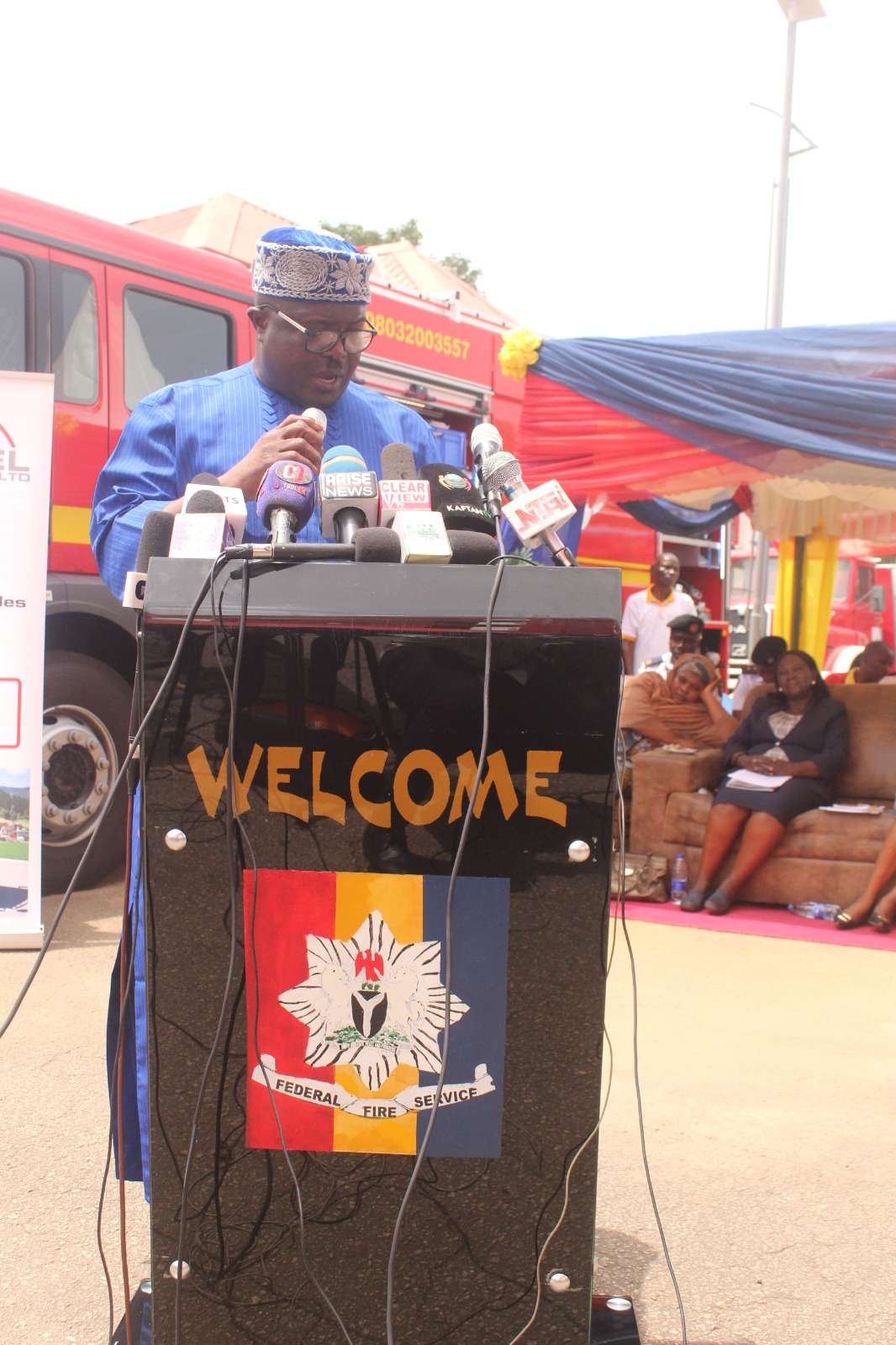 Address during Federal Fire Service commissioning event