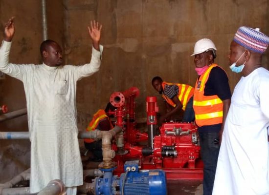 Afrodezt - Installation of Fire Pump and Detection System at the Office of The Secretary to the Government of the Federation, Abuja.​