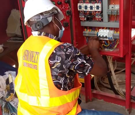Maintenance at Nigerian Naval Headquarters, Abuja by Afrodezt Team